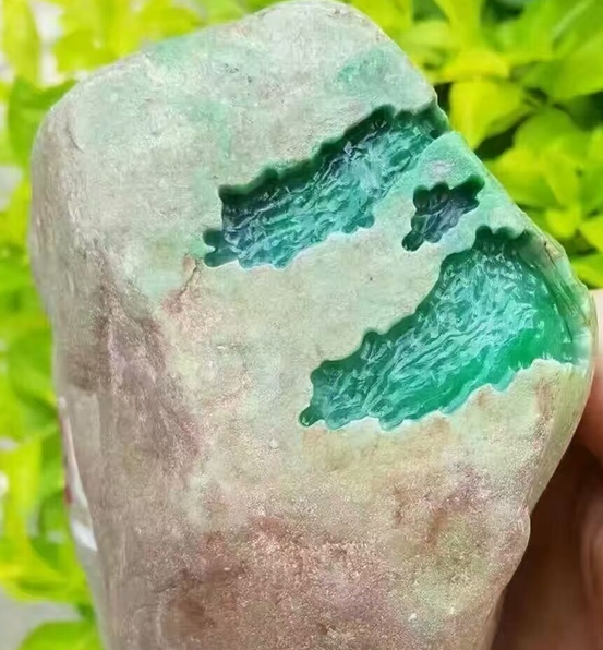 木那极品冰阳绿大牌子手镯料